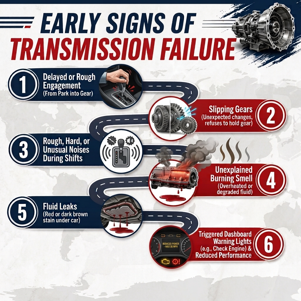 early signs of transmission failure